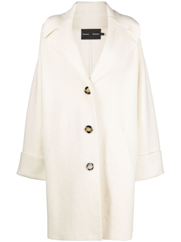 Neutral Ruth Single-breasted Coat