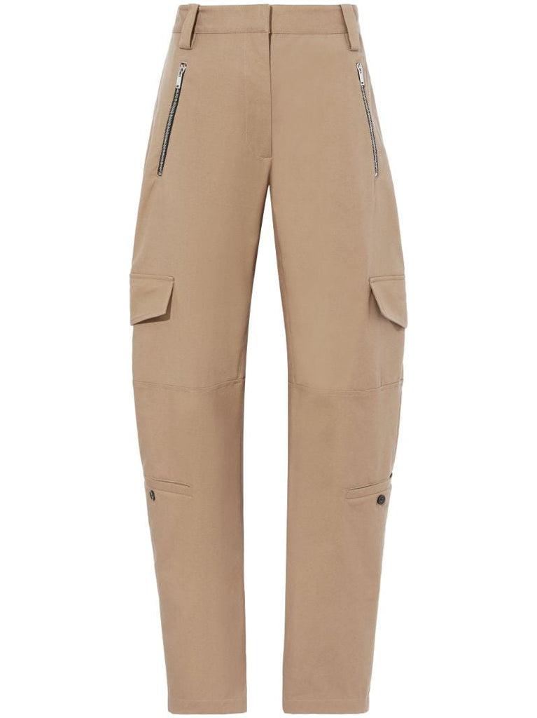 Brown Jackson Cotton Cargo Pants
