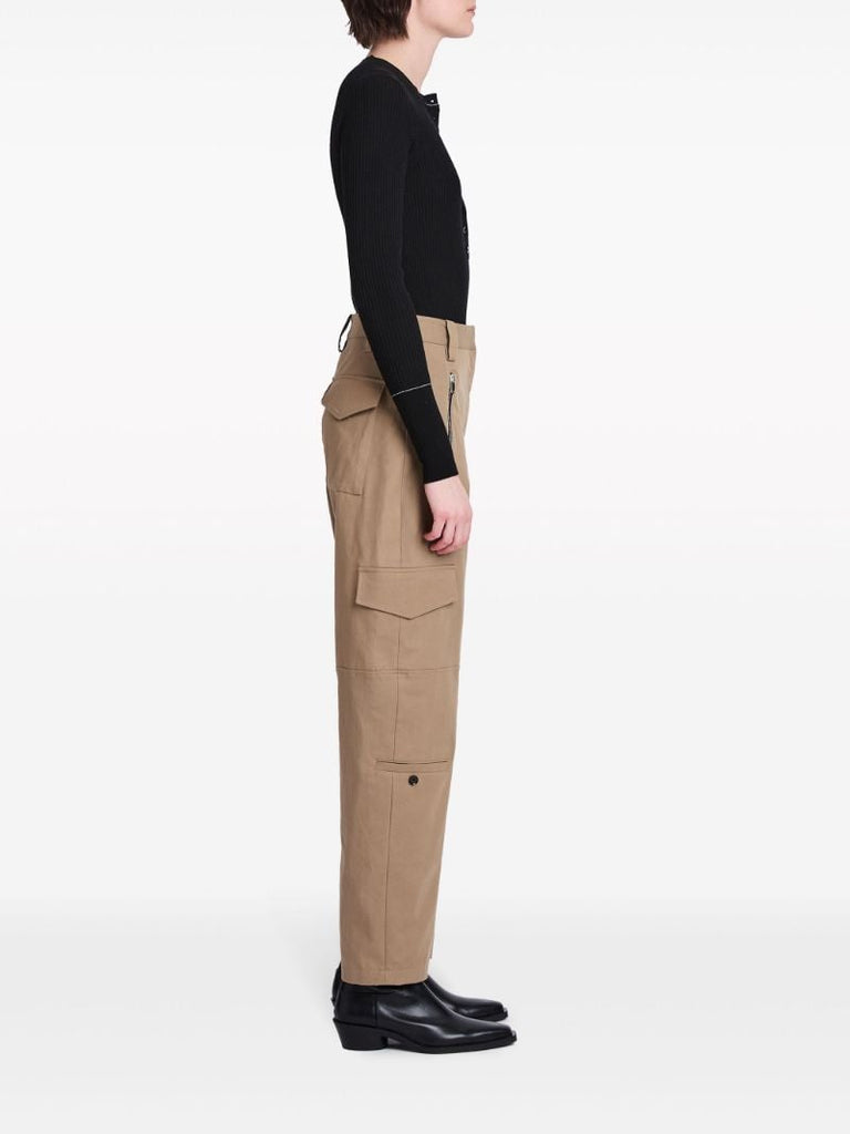 Brown Jackson Cotton Cargo Pants