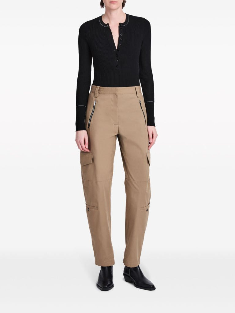Brown Jackson Cotton Cargo Pants