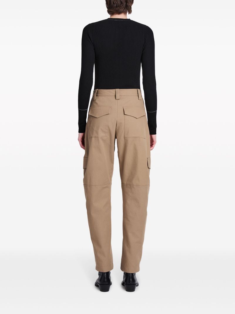 Brown Jackson Cotton Cargo Pants