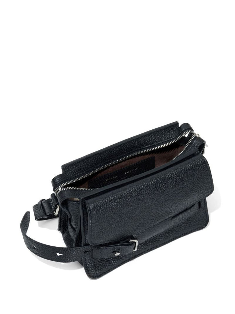 Black Beacon Small Leather Cross Body Bag