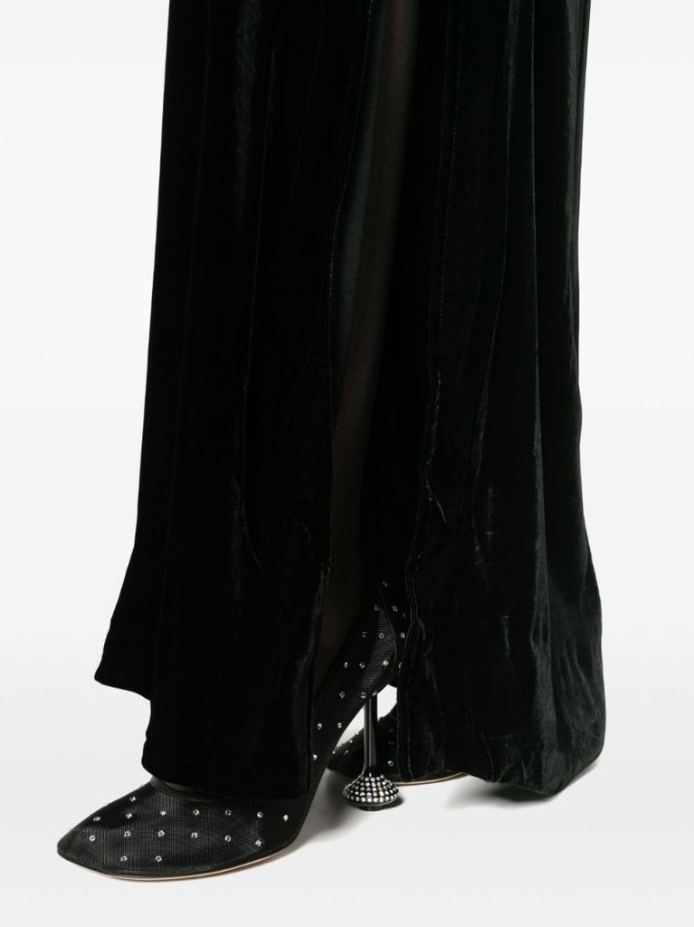 Black Faye Velvet Maxi Dress