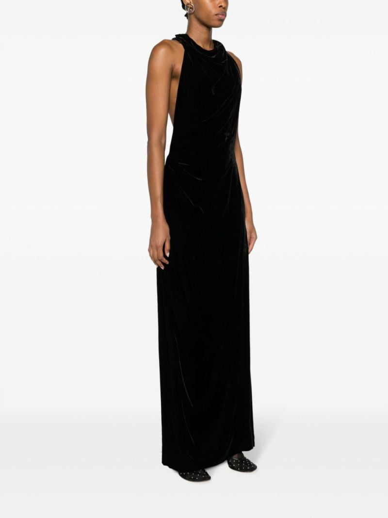 Black Faye Velvet Maxi Dress