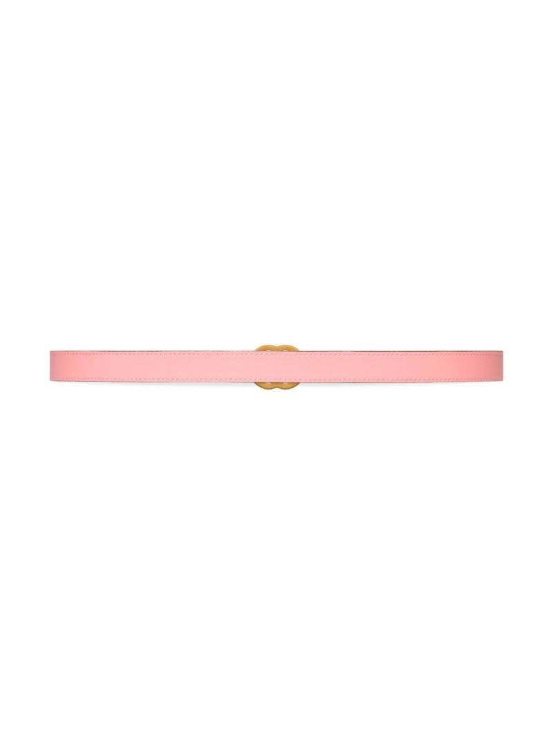 Neutral Gg Marmont Reversible Leather Belt