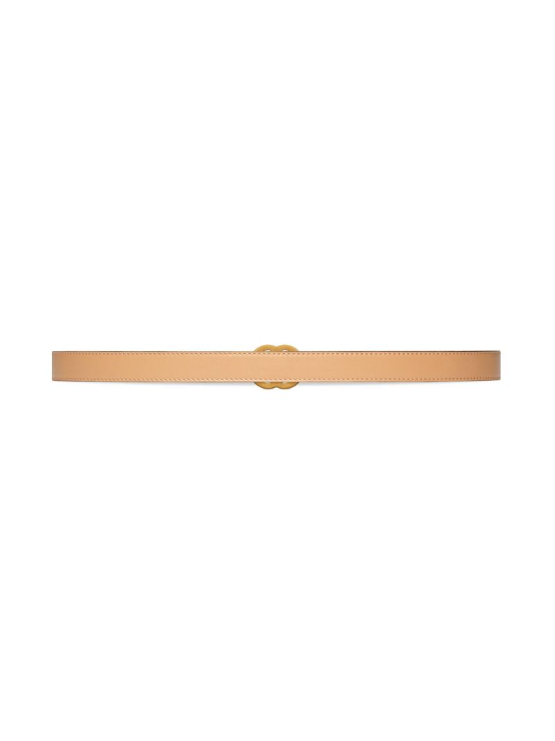 Neutral Gg Marmont Reversible Leather Belt