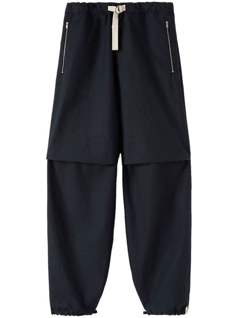 Blue Cotton Track Pants