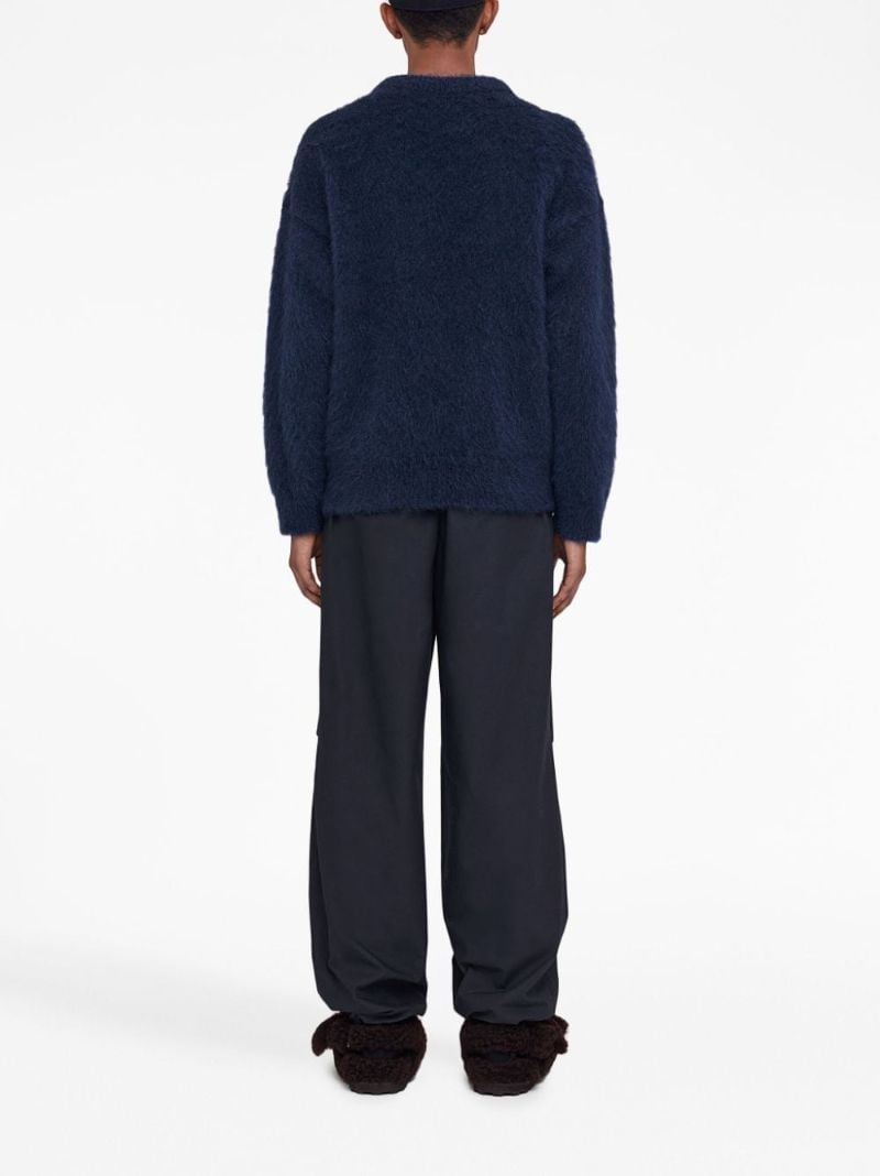Blue Cotton Track Pants