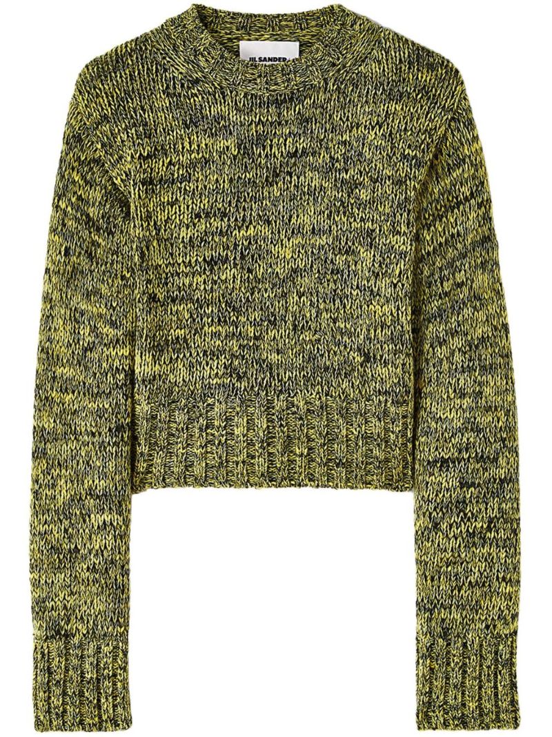 Green MÃ_x0083_Â©lange Wool Sweater