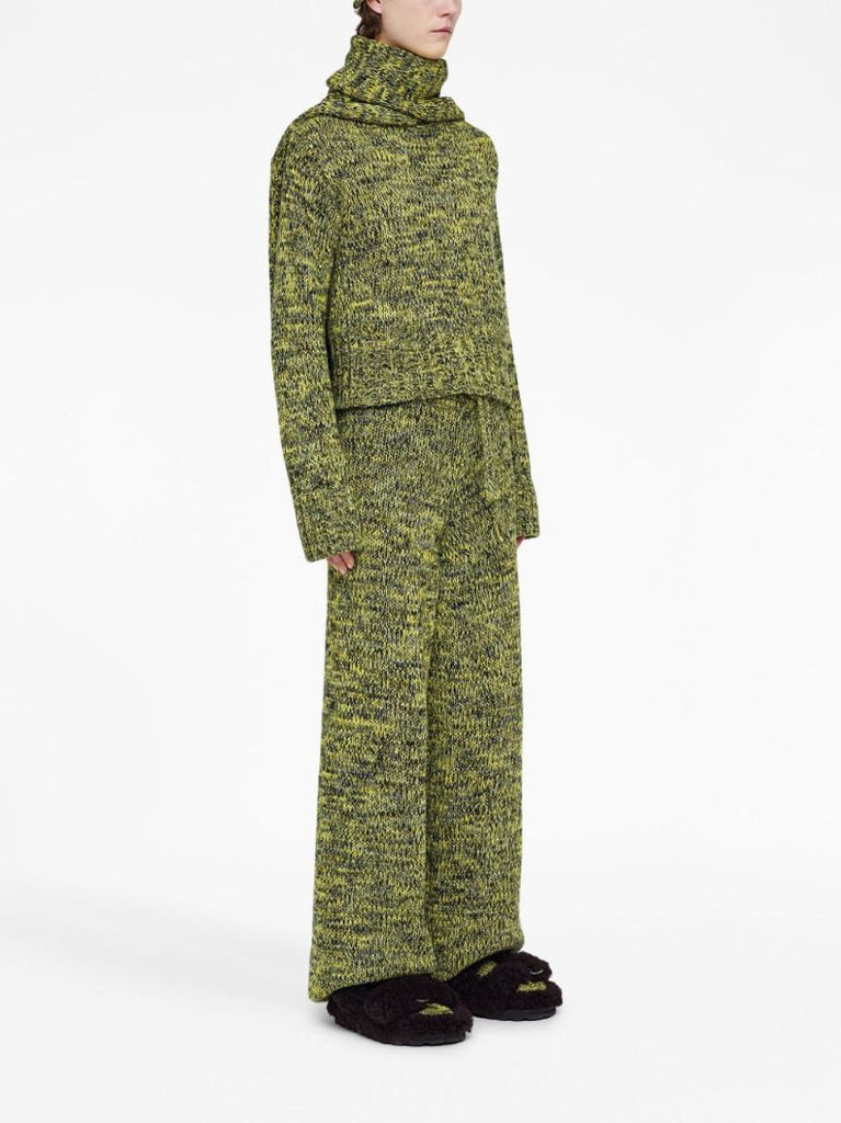 Green MÃ_x0083_Â©lange Wool Sweater