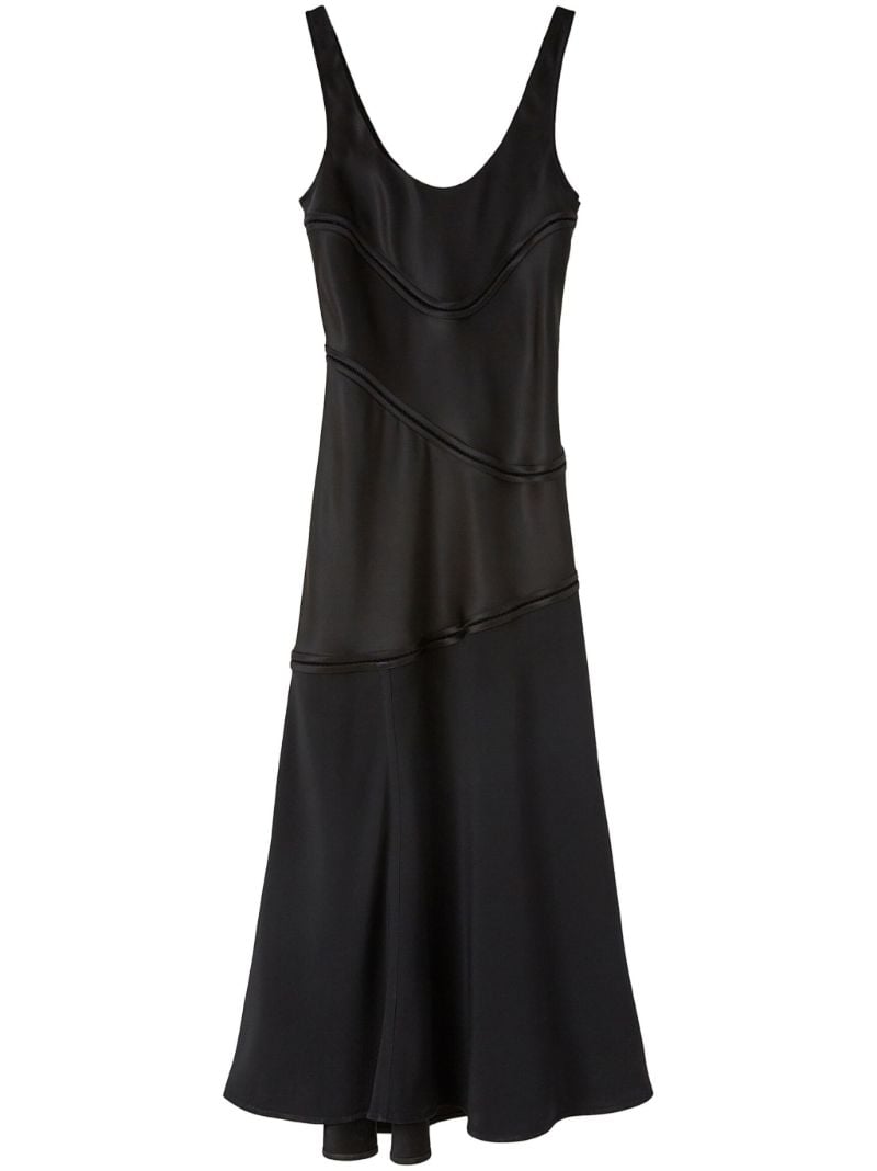 Black Panelled Midi Dress