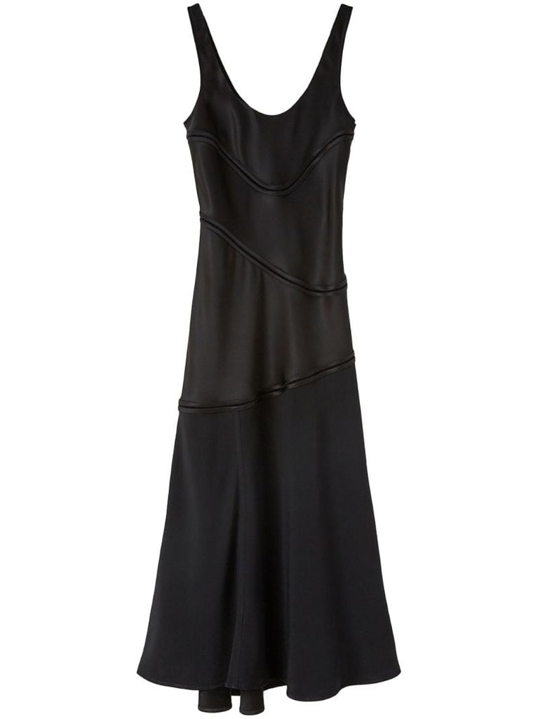 Black Panelled Midi Dress