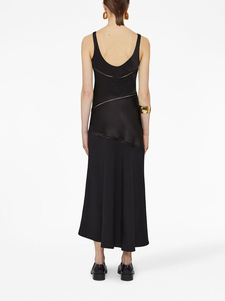 Black Panelled Midi Dress