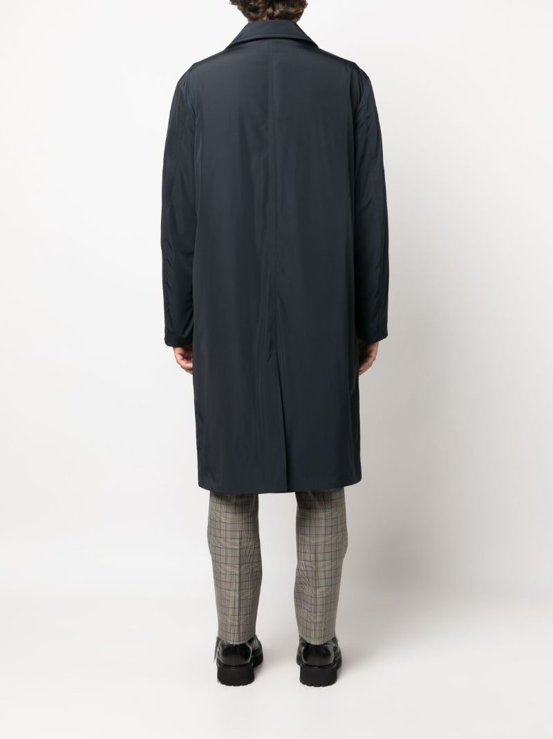 Blue Rankle Single-breasted Coat