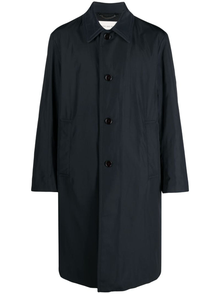 Blue Rankle Single-breasted Coat