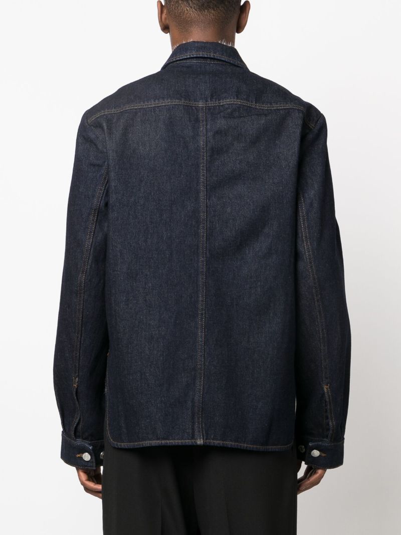 Blue Valashe Denim Shirt Jacket