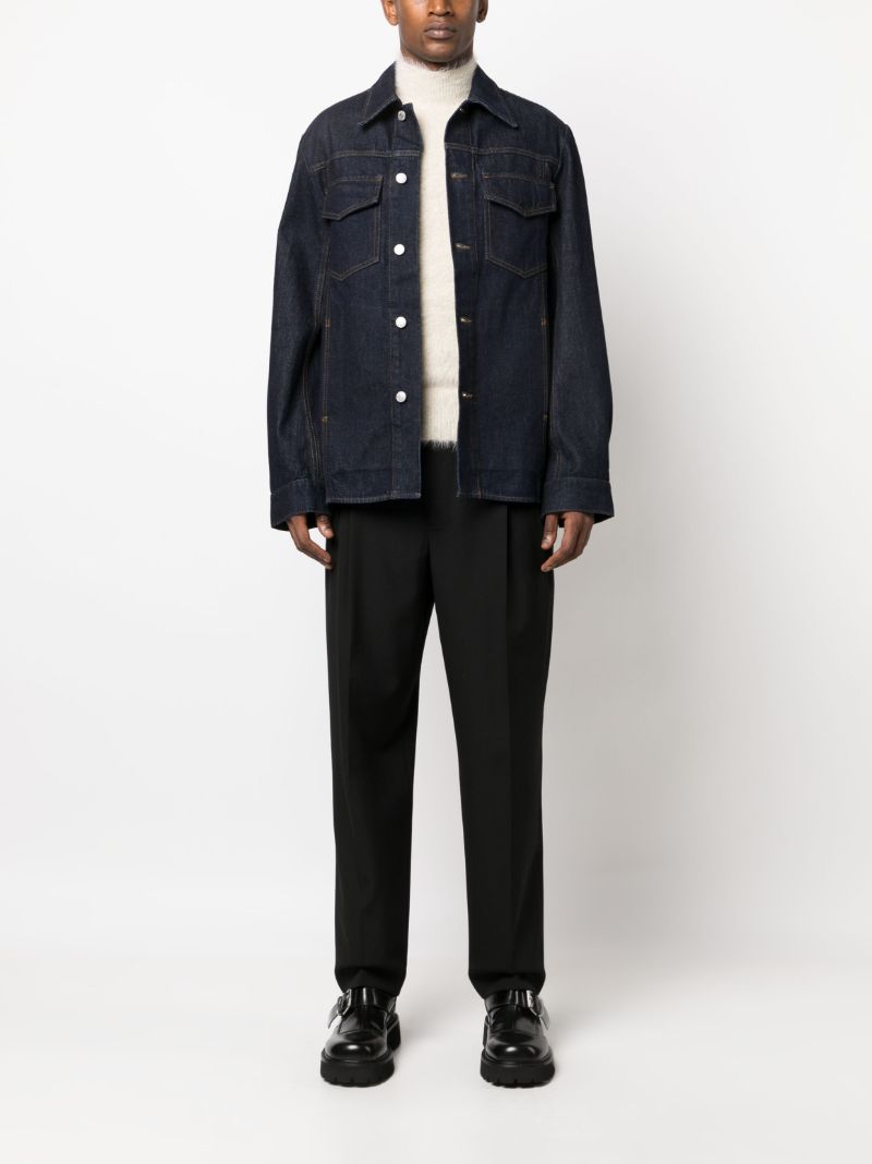 Blue Valashe Denim Shirt Jacket
