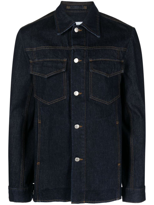 Blue Valashe Denim Shirt Jacket