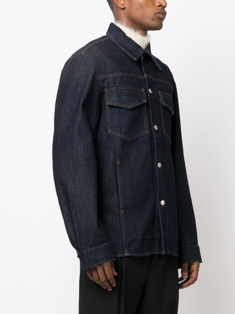 Blue Valashe Denim Shirt Jacket