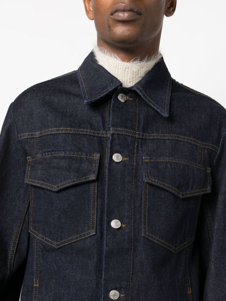 Blue Valashe Denim Shirt Jacket