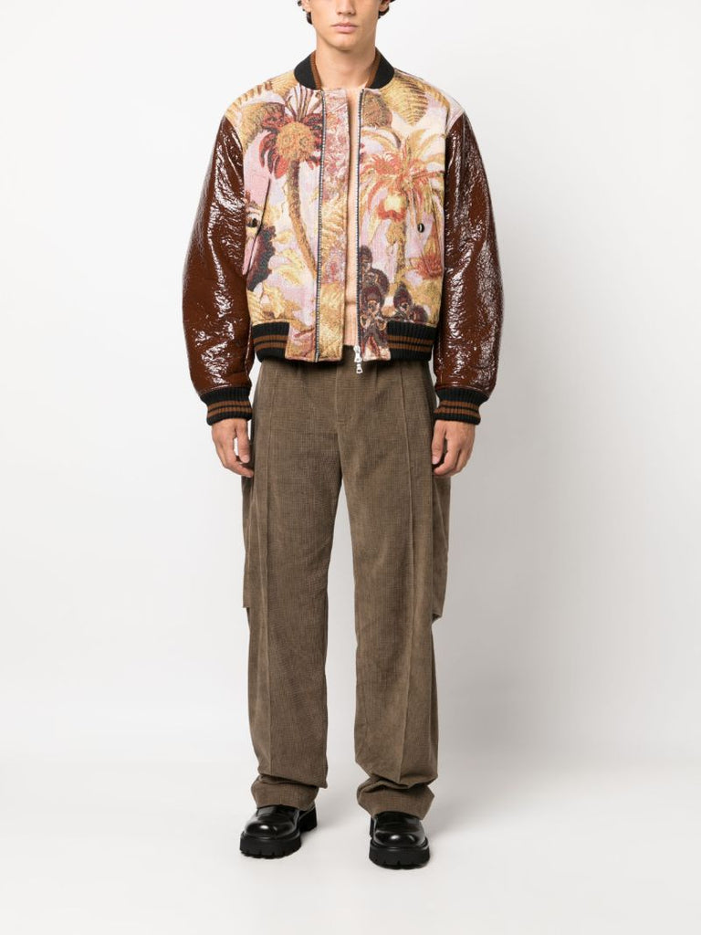 Brown Verso Tris Bomber Jacket