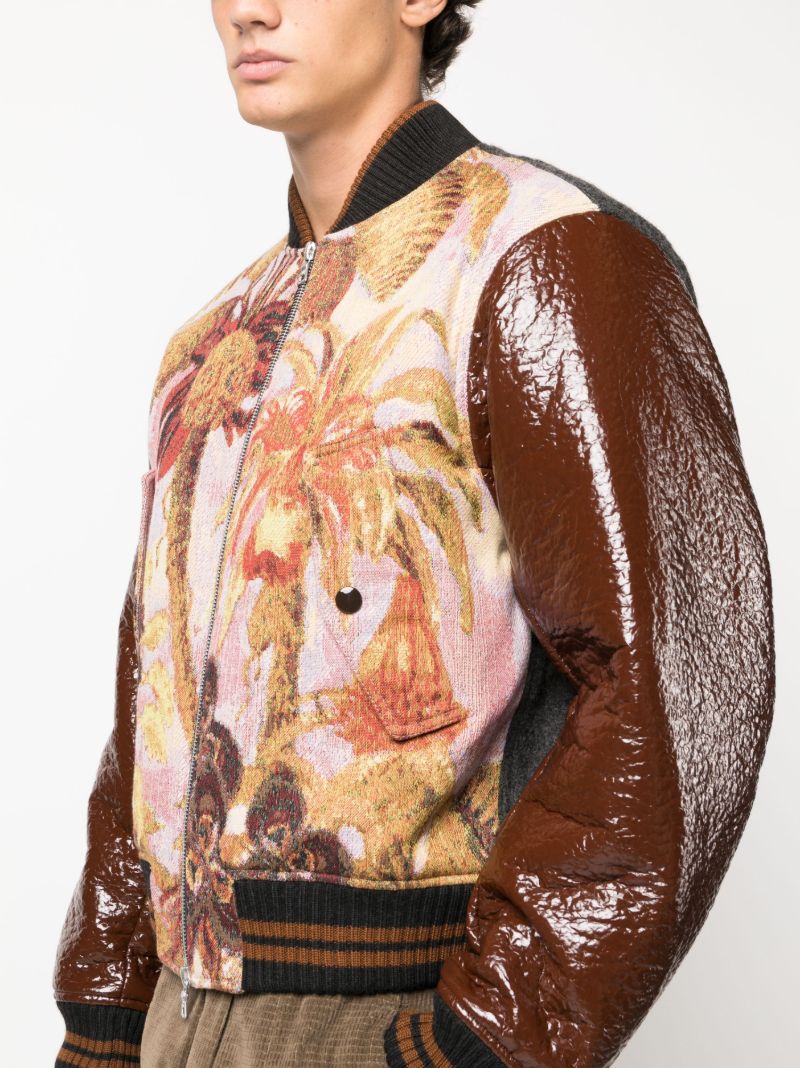 Brown Verso Tris Bomber Jacket