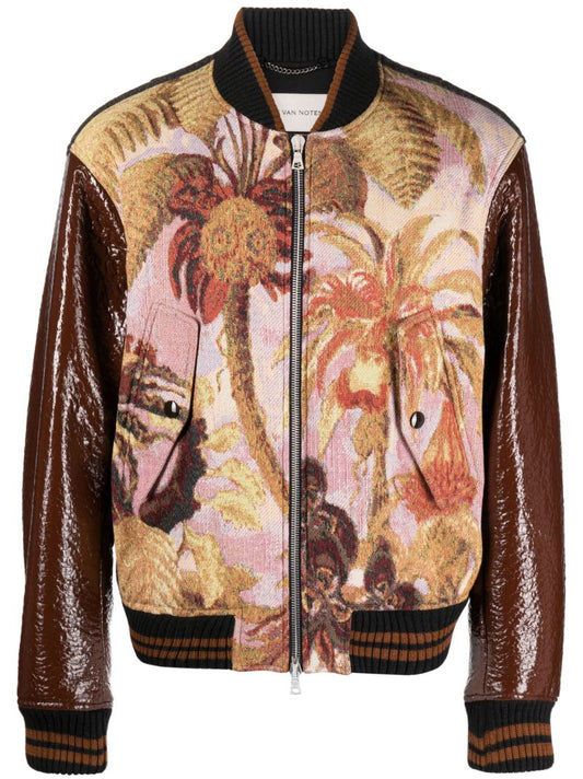 Brown Verso Tris Bomber Jacket