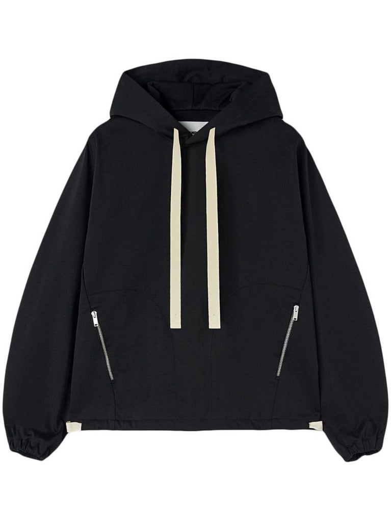 Black Drawstring Hoodie
