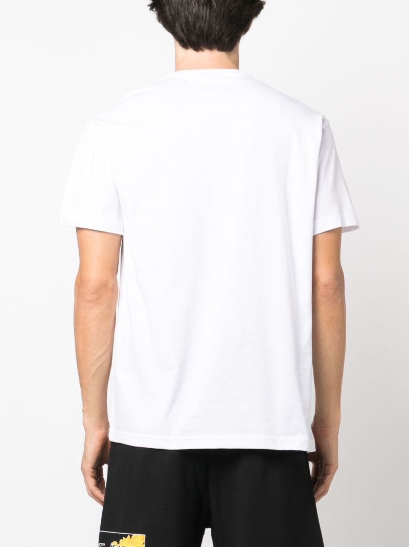 White V-emblem Cotton T-shirt