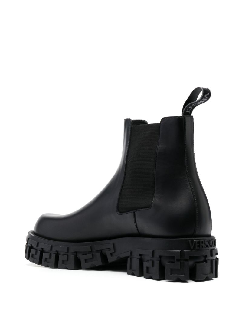 Black Greca-sole Ankle Boots
