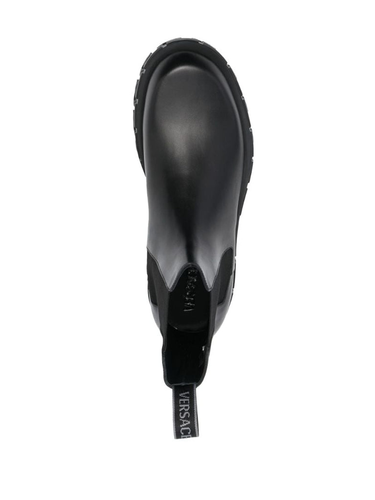 Black Greca-sole Ankle Boots