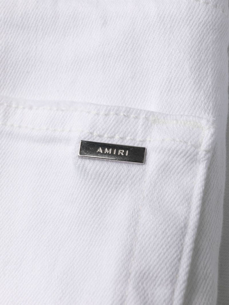 White Logo Plaque Skinny Jeans