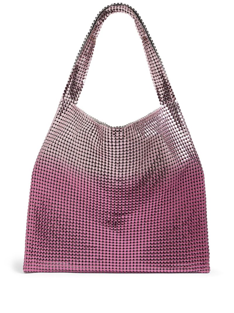 Pink Pixel Metallic Tote Bag