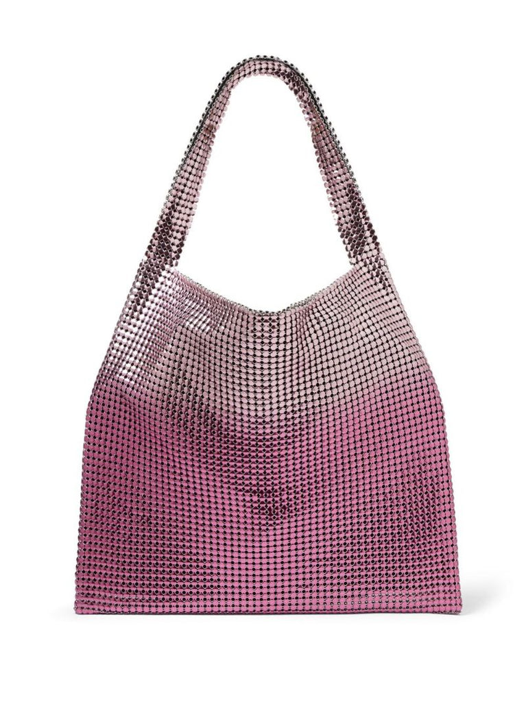 Pink Pixel Metallic Tote Bag