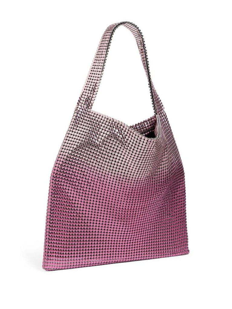 Pink Pixel Metallic Tote Bag