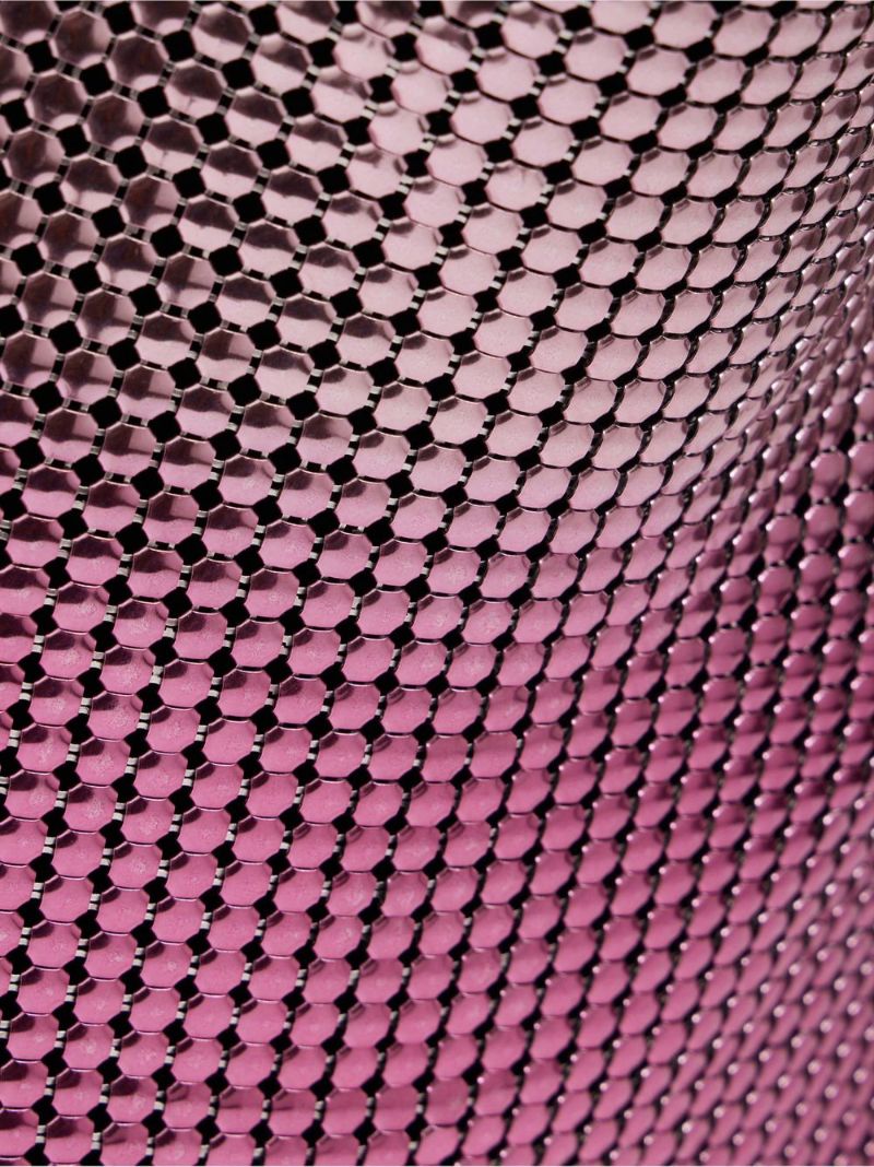 Pink Pixel Metallic Tote Bag