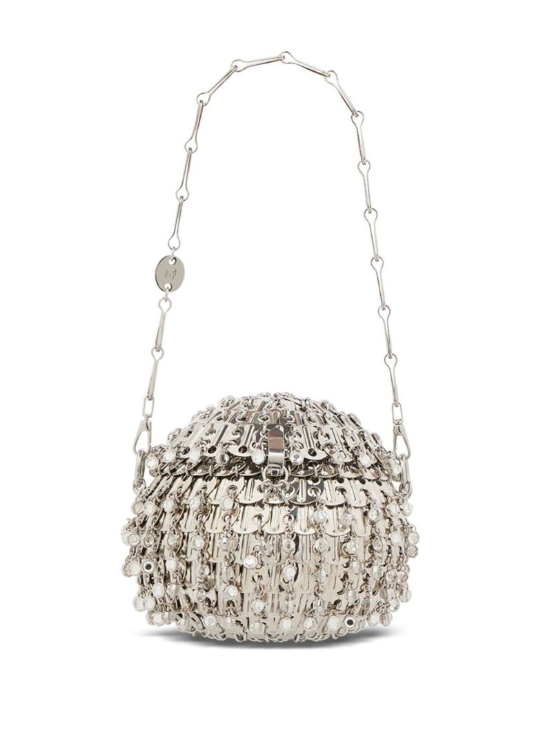 Silver-tone 1969 Party Ball Tote Bag