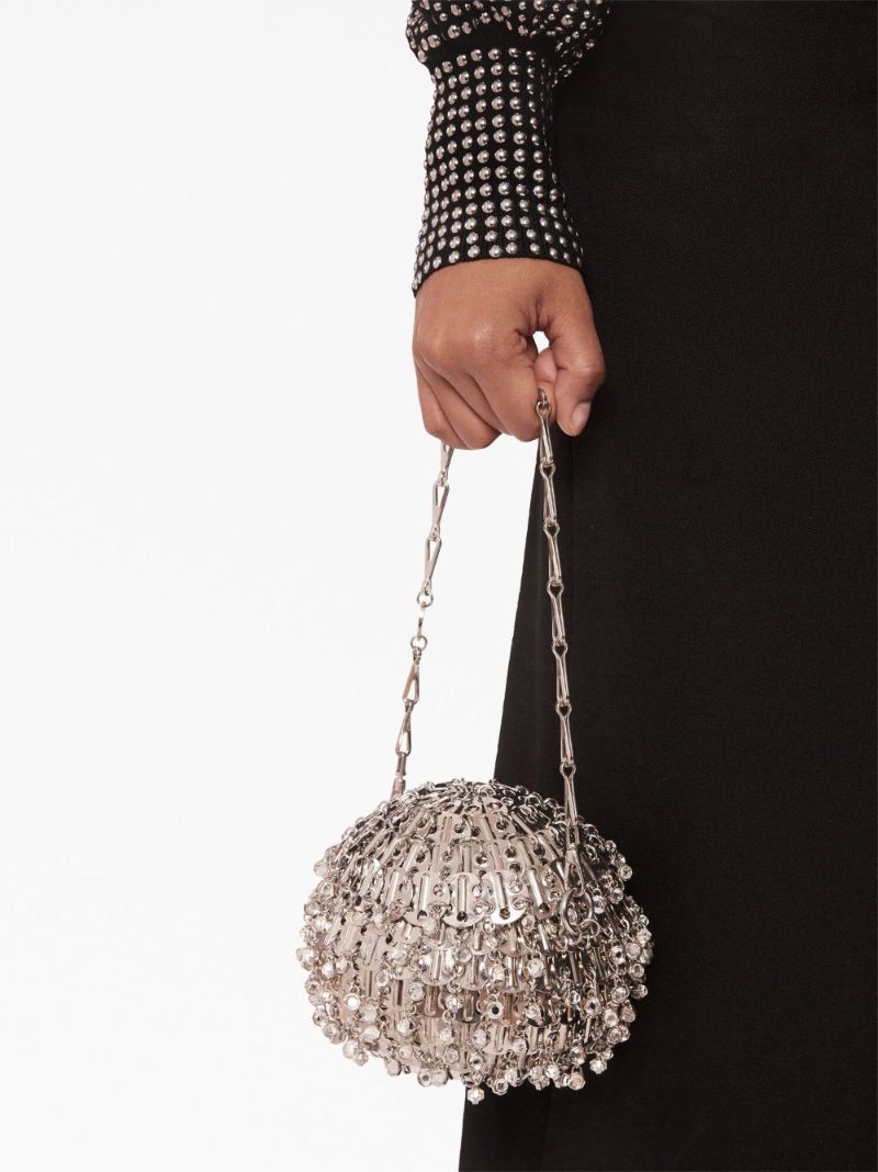 Silver-tone 1969 Party Ball Tote Bag