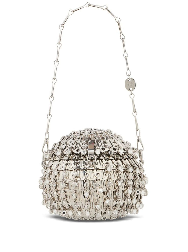 Silver-tone 1969 Party Ball Tote Bag