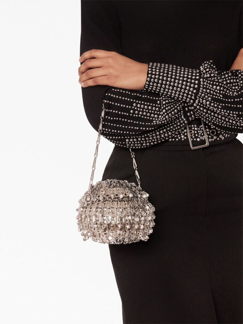 Silver-tone 1969 Party Ball Tote Bag