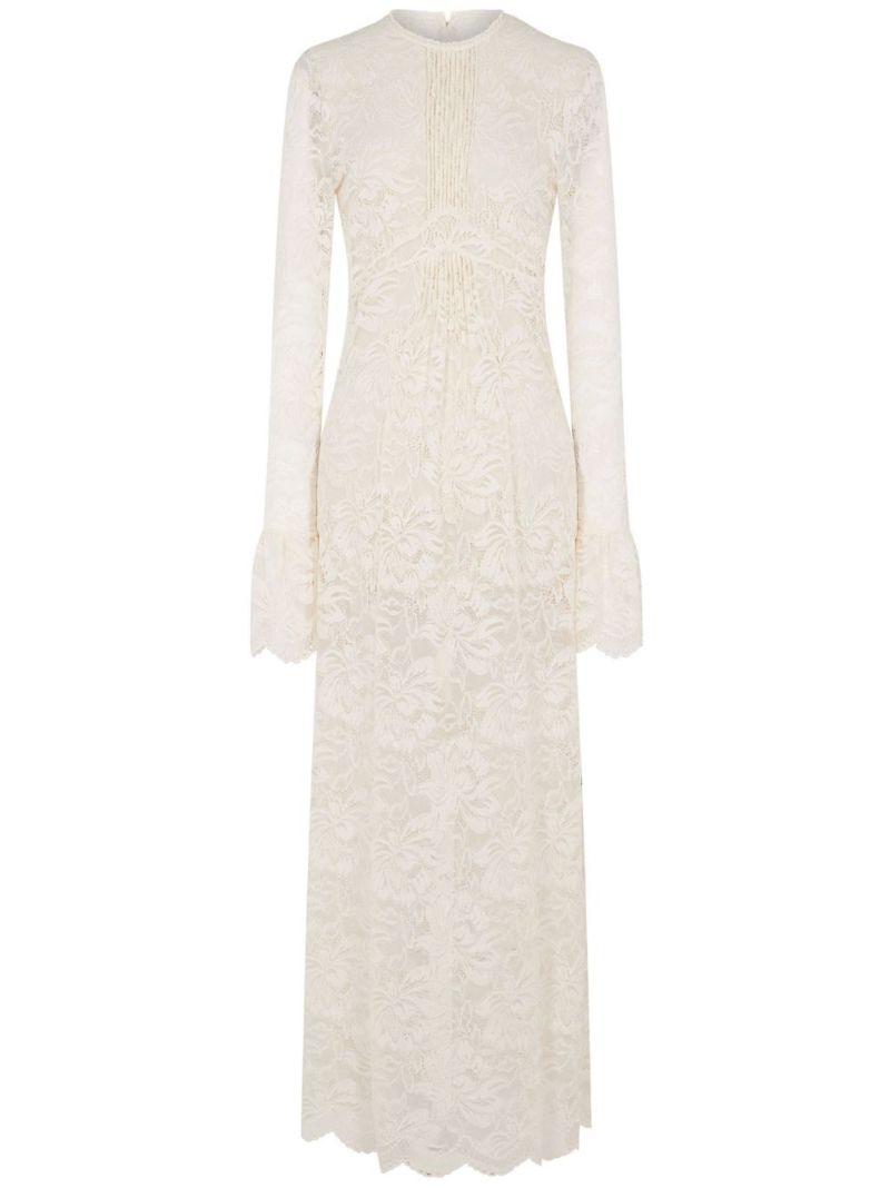 Neutral Lace Maxi Dress
