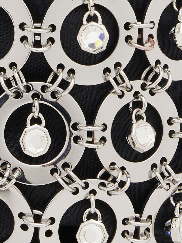 Black Sphere Embellished Bucket Bag