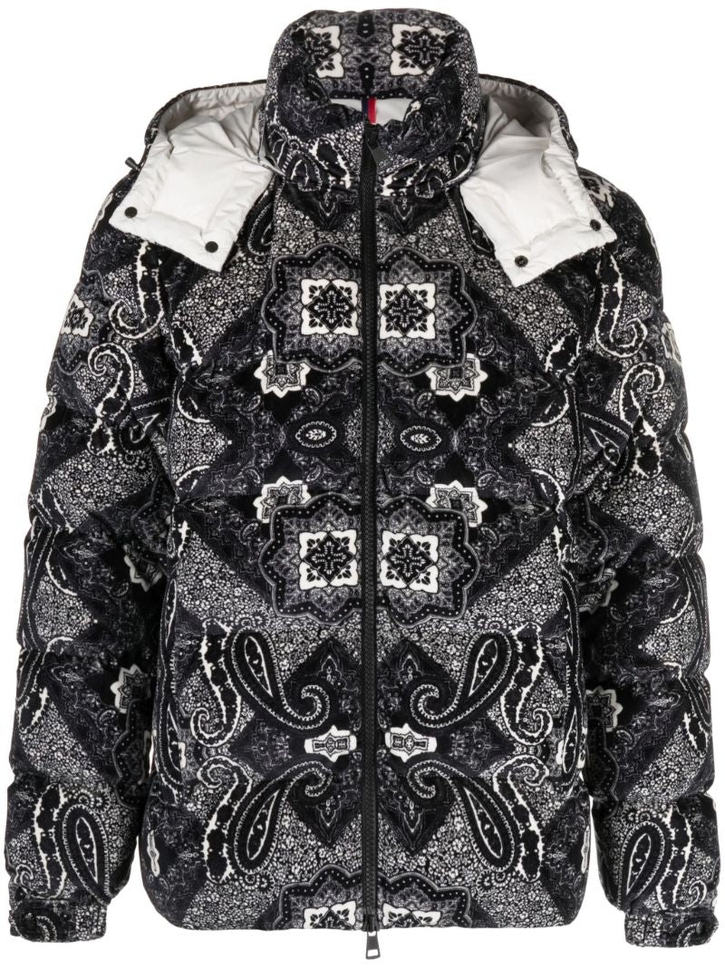 Black Graphic Print Jacket