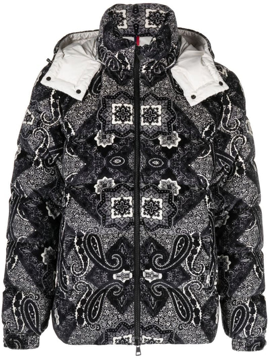 Black Graphic Print Jacket