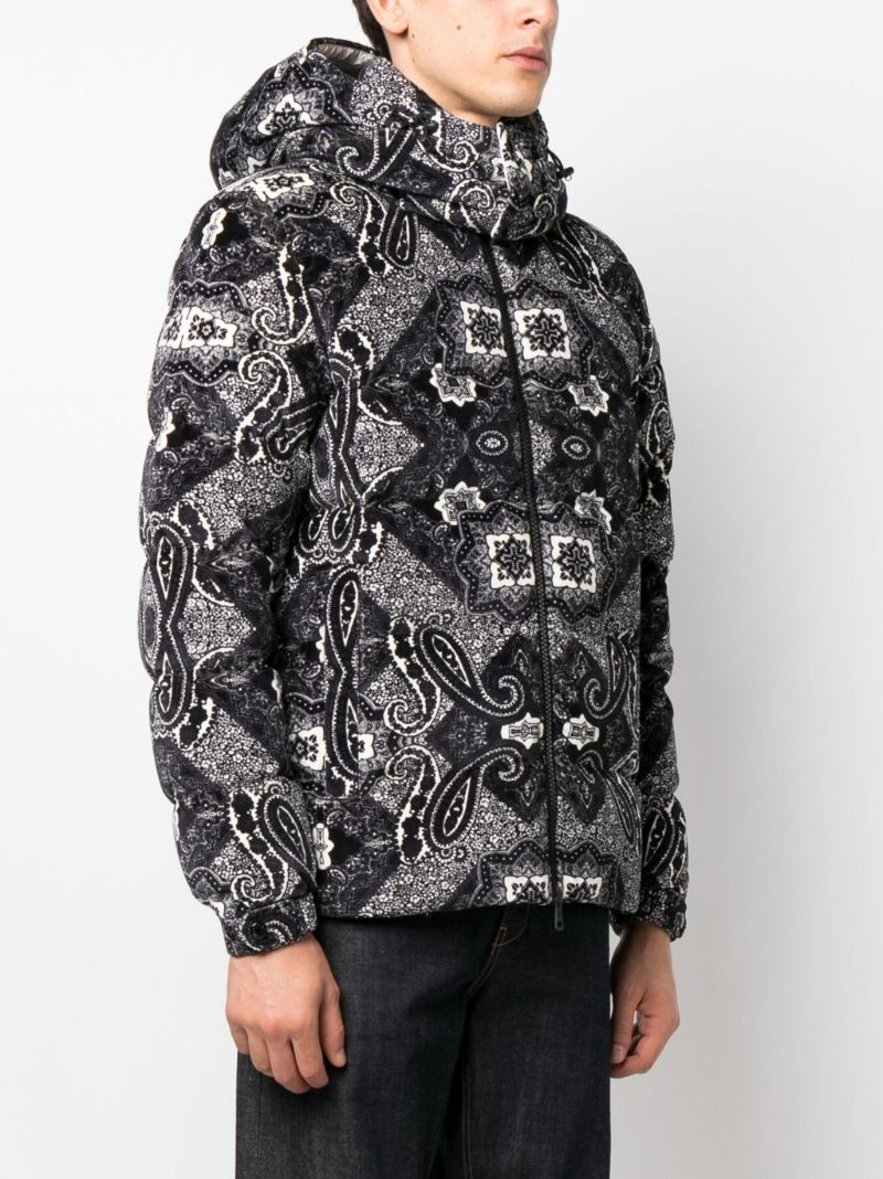 Black Graphic Print Jacket