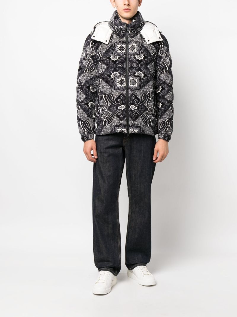 Black Graphic Print Jacket