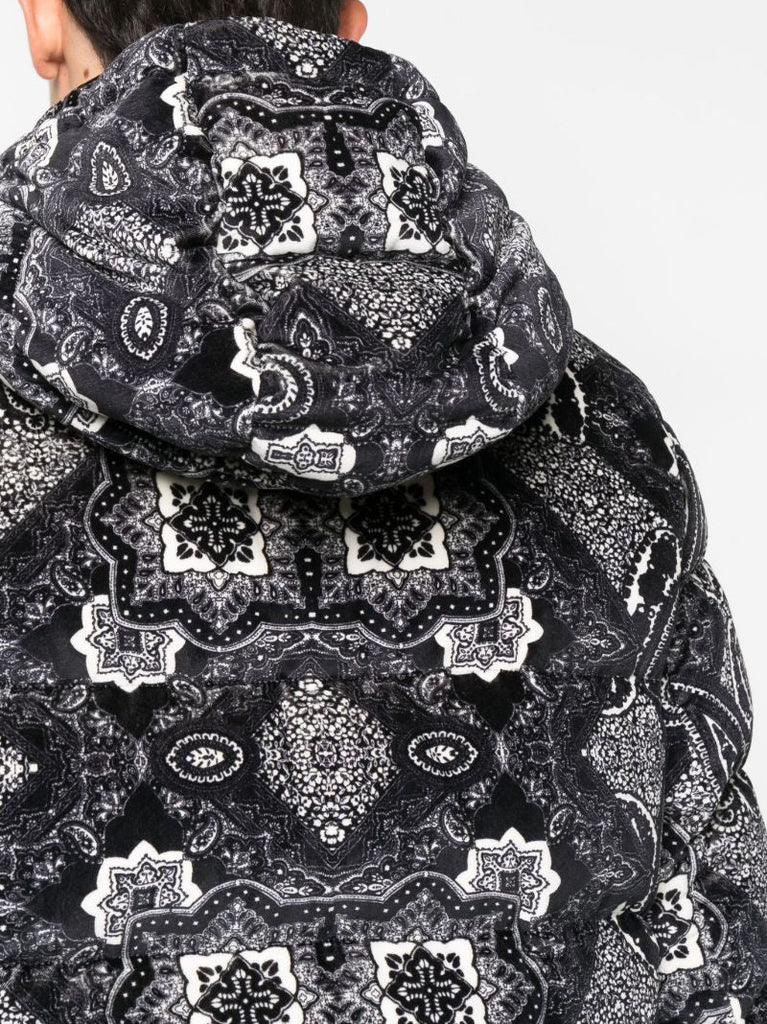 Black Graphic Print Jacket