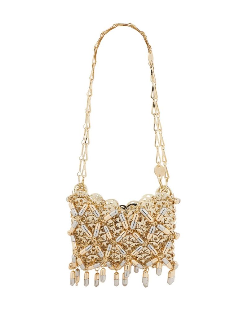 Gold-tone Nano 1969 Pill and Paillette-embellished Mini Bag