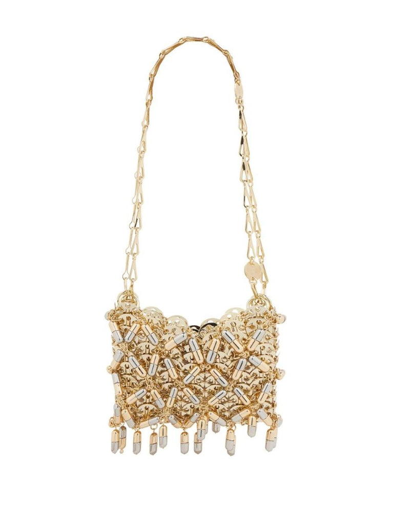 Gold-tone Nano 1969 Pill and Paillette-embellished Mini Bag