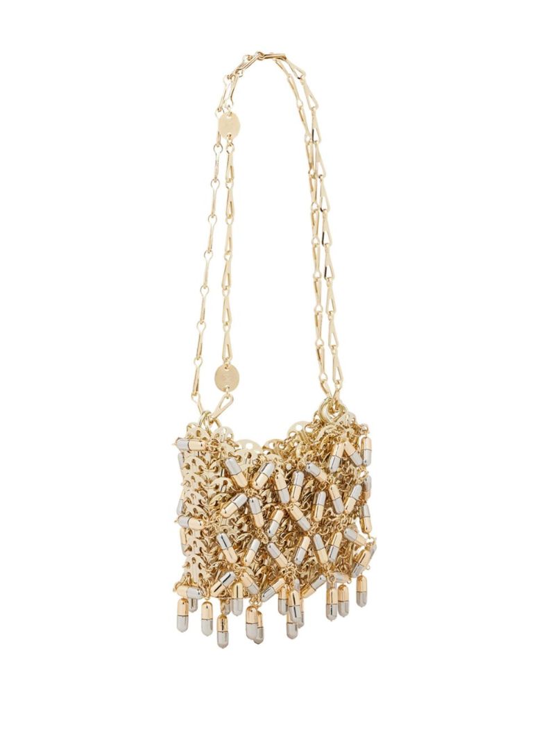Gold-tone Nano 1969 Pill and Paillette-embellished Mini Bag